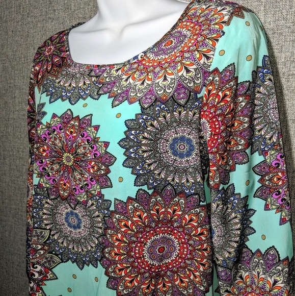 Newbury Kustom USA Boho-Style, High-Low Tunic - Picture 2 of 5